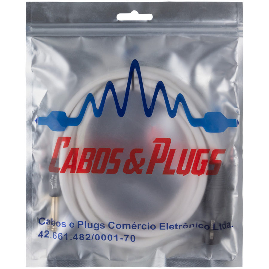 Cabo P10 Mono TS - XLR Macho fio branco, marca Cabos & Plugs cobre OFC conector banhado a ouro, para instrumentos musicais - Imagem 6