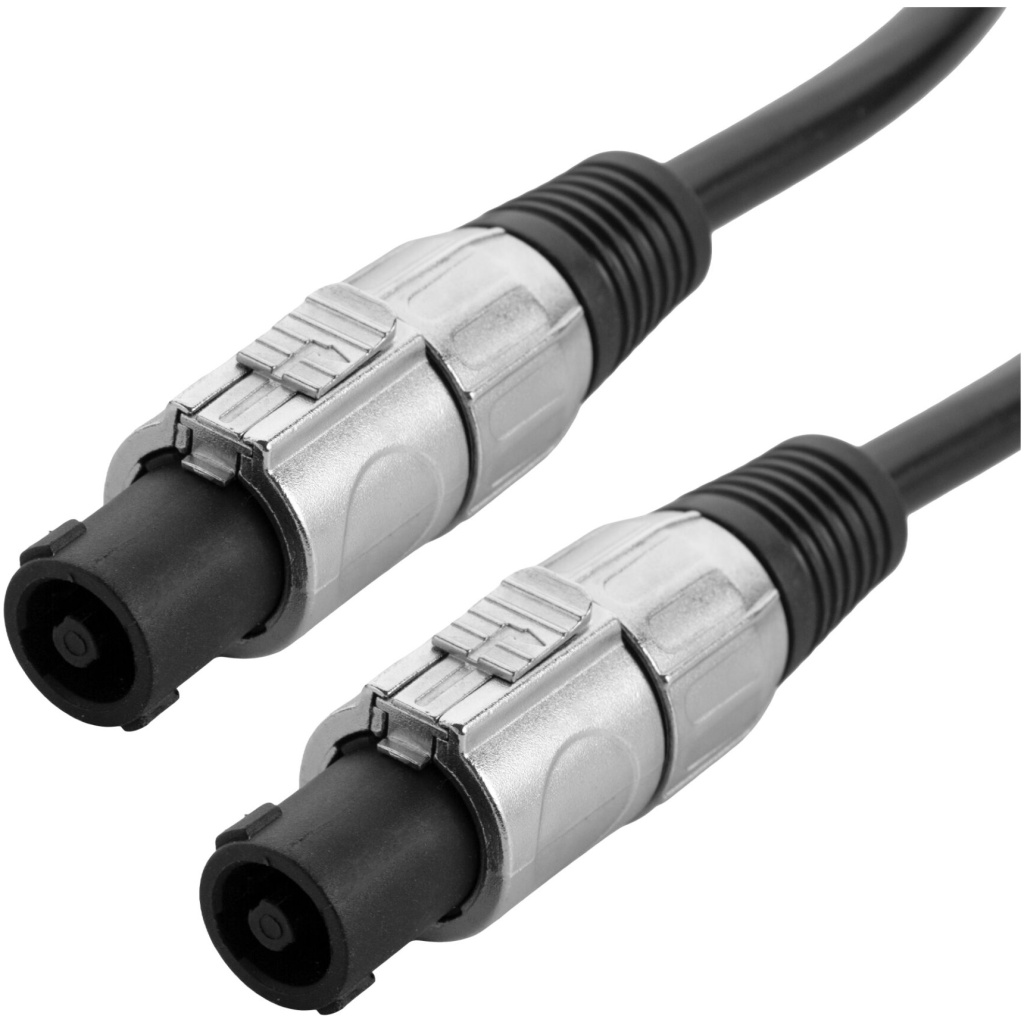 Cabo Speakon 3m Premium 2x2,5mm fio plugues Metal